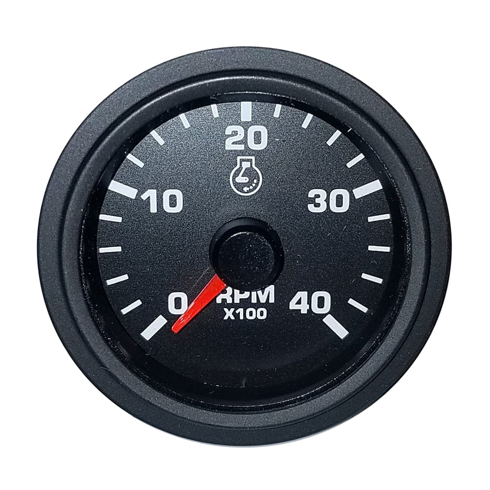 Faria 2" Tachometer Variable Frequency 4000 RPM Gauge - Black - Bulk P ...