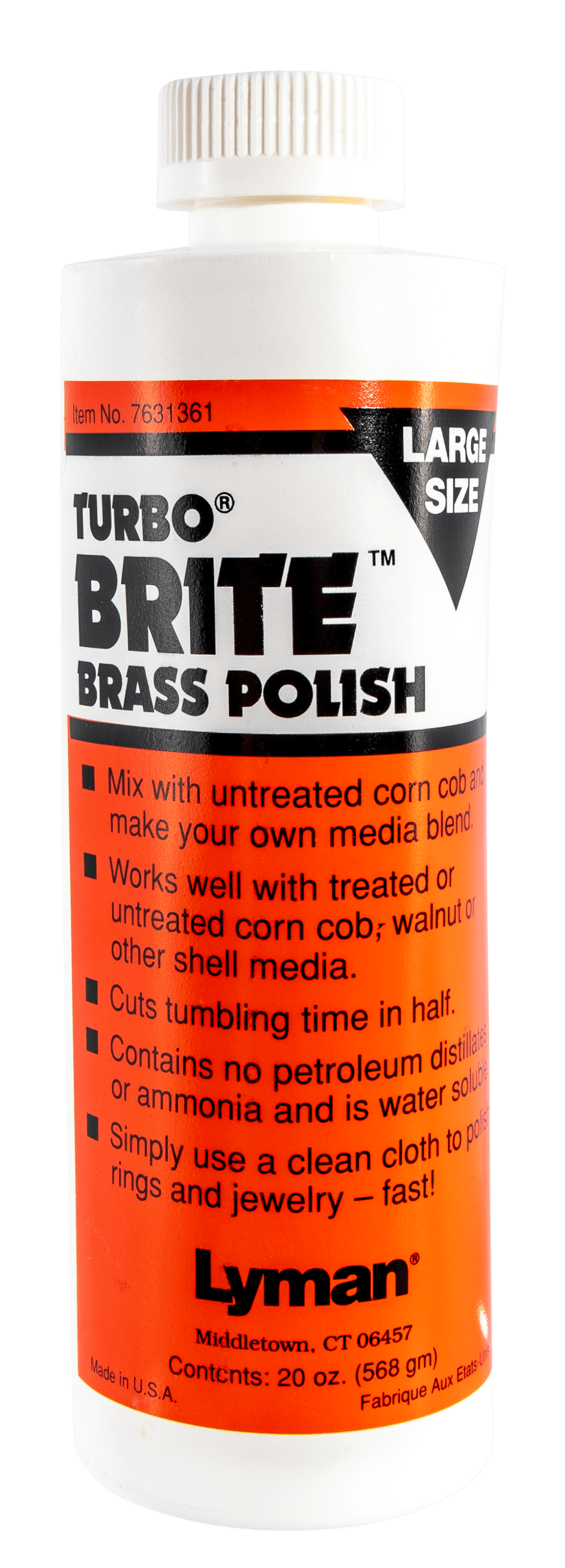 Turbo Brite Brass Polish 20 Oz by Lyman