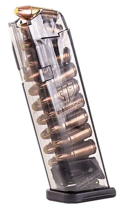 Ets Glock Magazine Smoke Fits 17,18,19,19x,26,34,45 9mm 17 Rd.