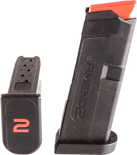 Amend2 Magazine For Glock 42 - 6rd Polymer Black