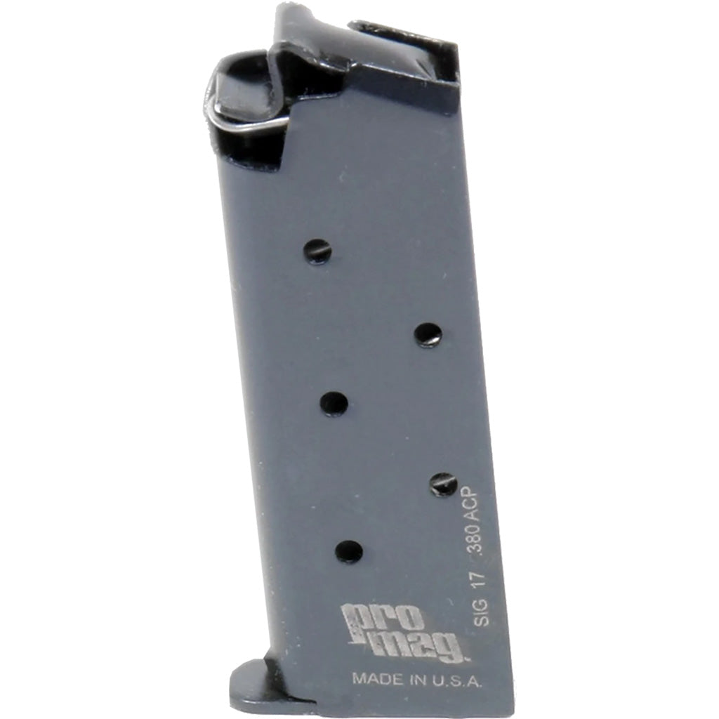 Promag Steel Magazine Sig Sauer P238 .380 Acp Blued 6 Rd.