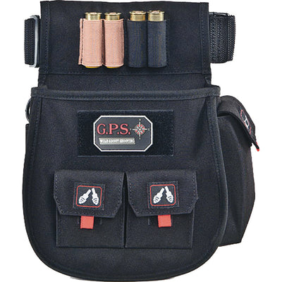 Gps Sporting Clays Deluxe Double Shell Pouch Black W/belt