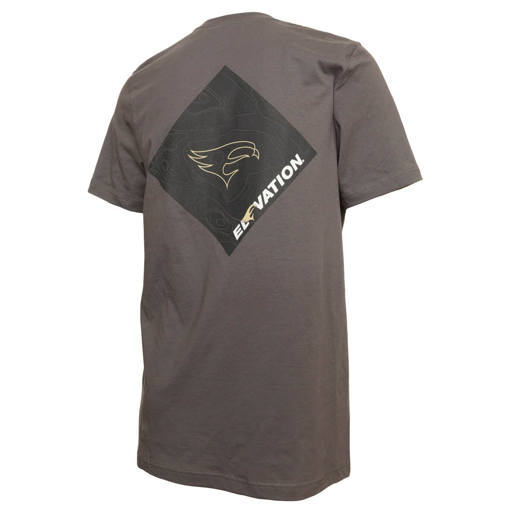 Elevation Hunt Topo Tee Grey Large