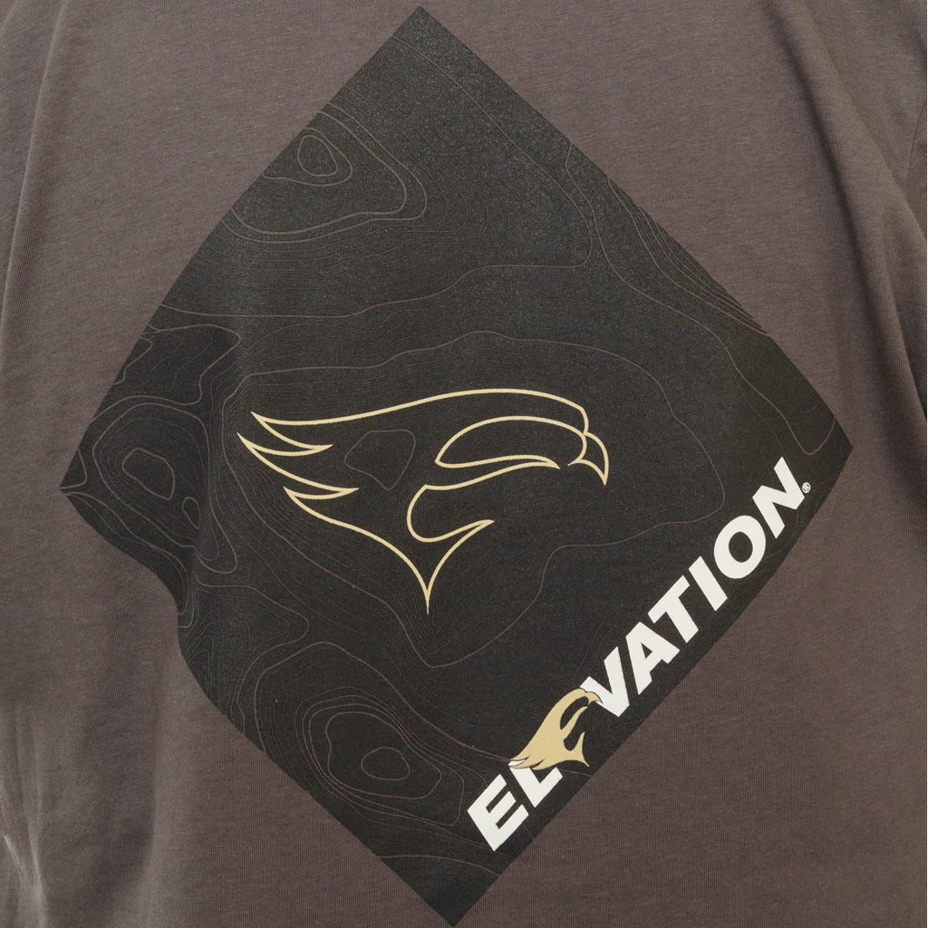 Elevation Hunt Topo Tee Grey Large