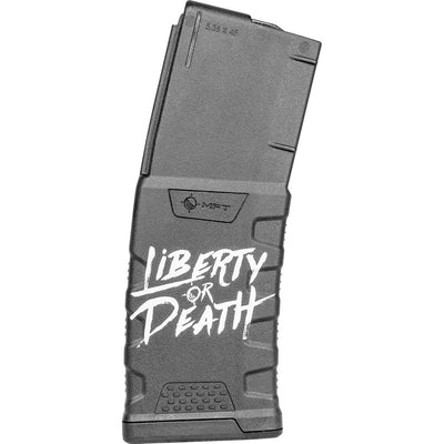 Mft Extreme Duty Polymer Mag Liberty Or Death 30 Rd. 5.56x45mm/223 Rem./300 Aac