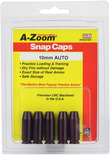 A-zoom Metal Snap Cap 10mm - 5-pack