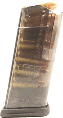 Ets Magazine For Glock 29 9mm - 10rd Translucent Polymer