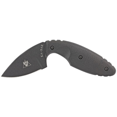 Ka-Bar TDI Fixed 2.31 in Black Serrated Blade Black Handle