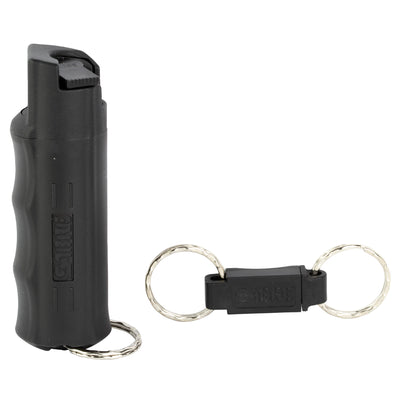 Sabre Red Keychain Pepper Spray Gray Hardcase With Quick Release Key Ring