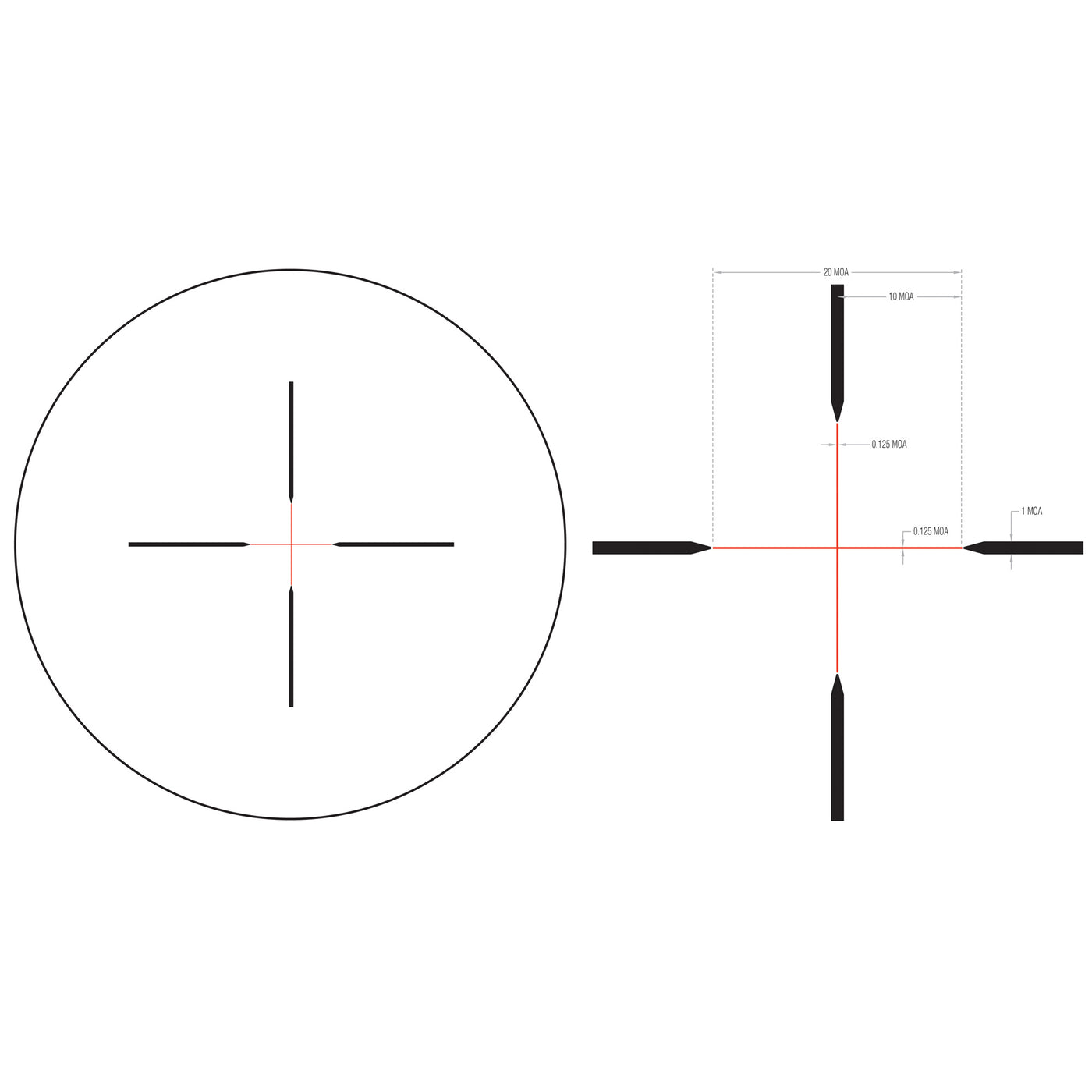 Trijicon Credo Hx 2.5-10x56 Std Red