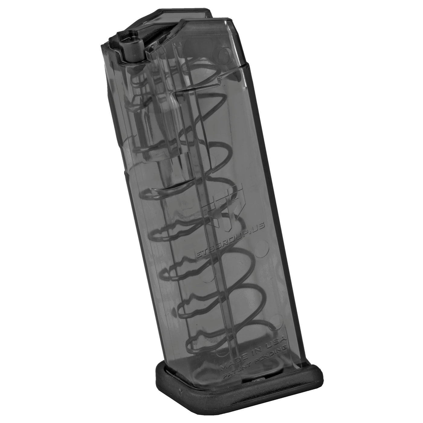 Ets Magazine Glock 19 9mm 10rd - Translucent Fits 19/26