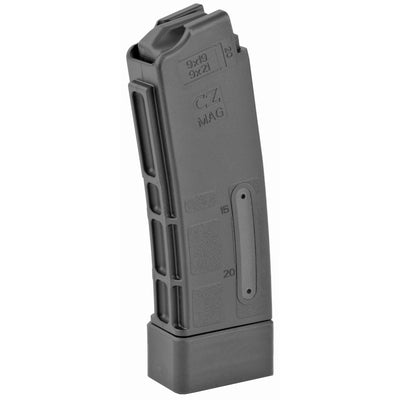 Cz Magazine Scorpion 9mm Luger - 20rd Black With Window !