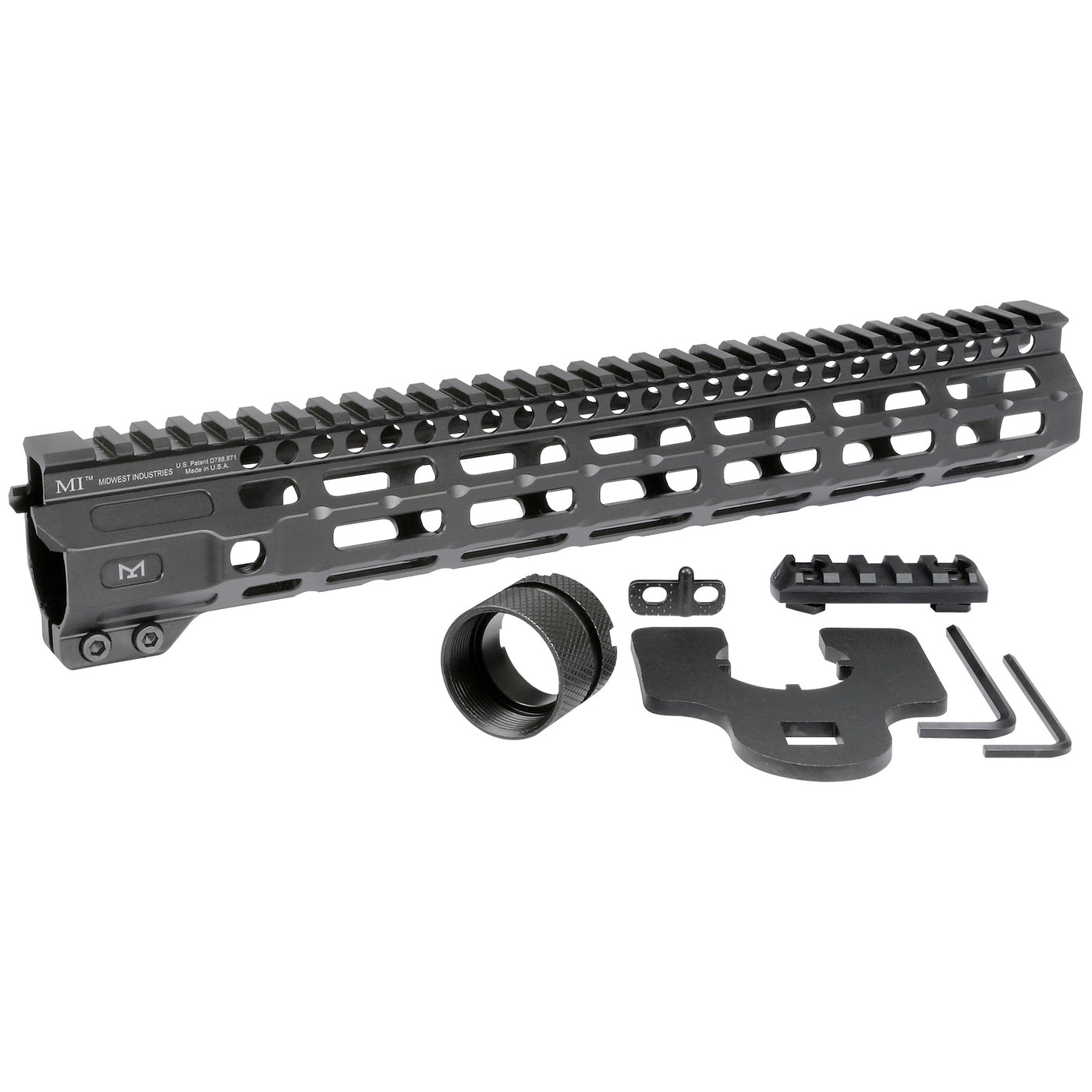 Mi Handguard Crm M-lok 12.625" - Combat Rail Fits Ar-15