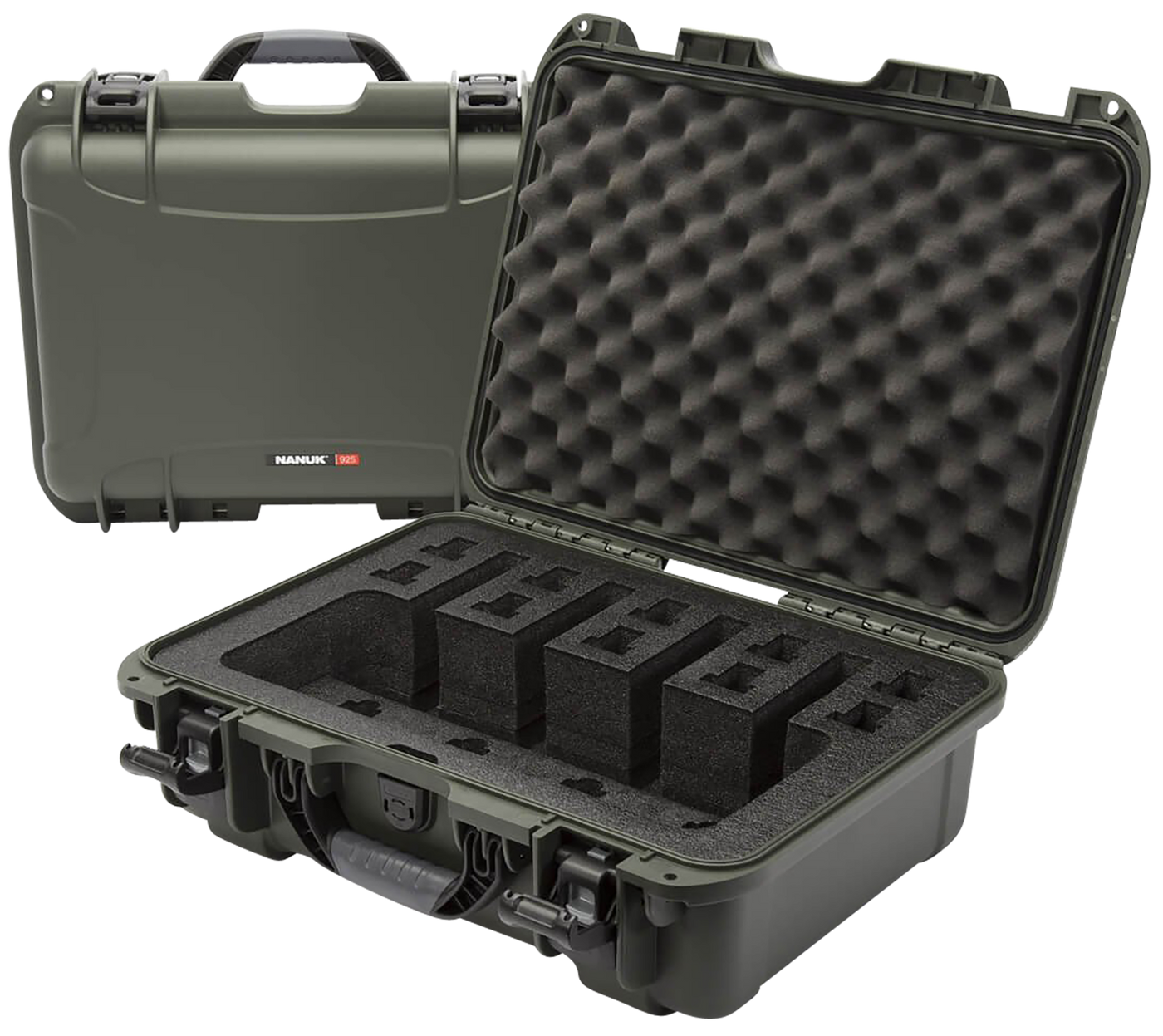 Nanuk (plasticase Inc) 925, Nanuk 925-4up6   Nanuk Case W/foam 4up - Olive