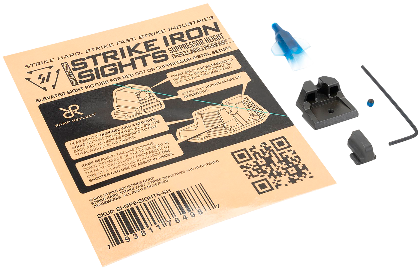 Strike Suppressor High Sights, Si Mp9-sights-sh      M&p Frt&rear Sights Suppress