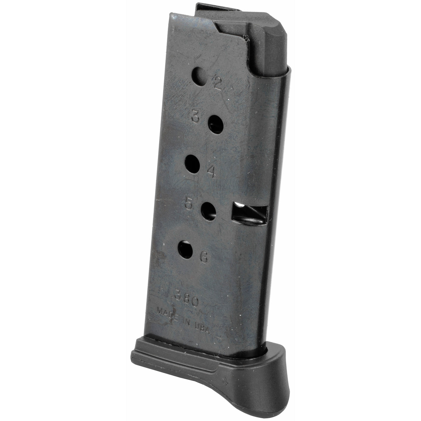 Ruger Magazine Lcp .380acp - 6rd W/finger Ext. Steel