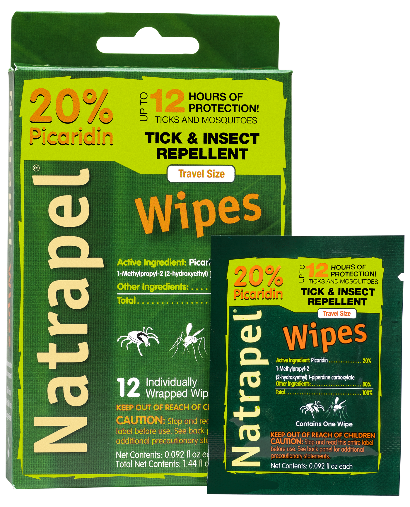 Natrapel Repellent Wipes, Amk 00066095 Natrapel 12hr Repellent Wipes