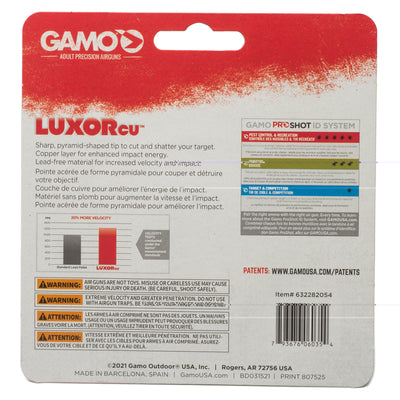 Gamo Luxor Cu Sharp Pyramid Shaped Hunting Pellet