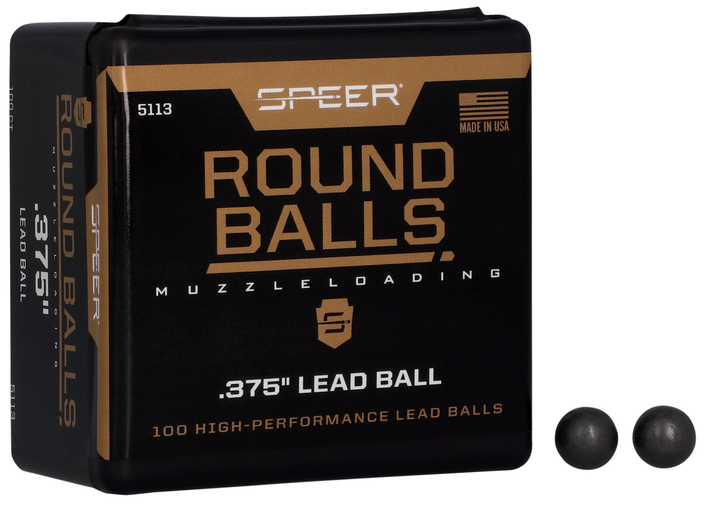 Speer Ammo Lead Balls, Speer 5113      Round Balls .375             100/5