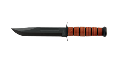 Ka-bar Dog's Head Utility 7" - Blade W/ Leather Sheath