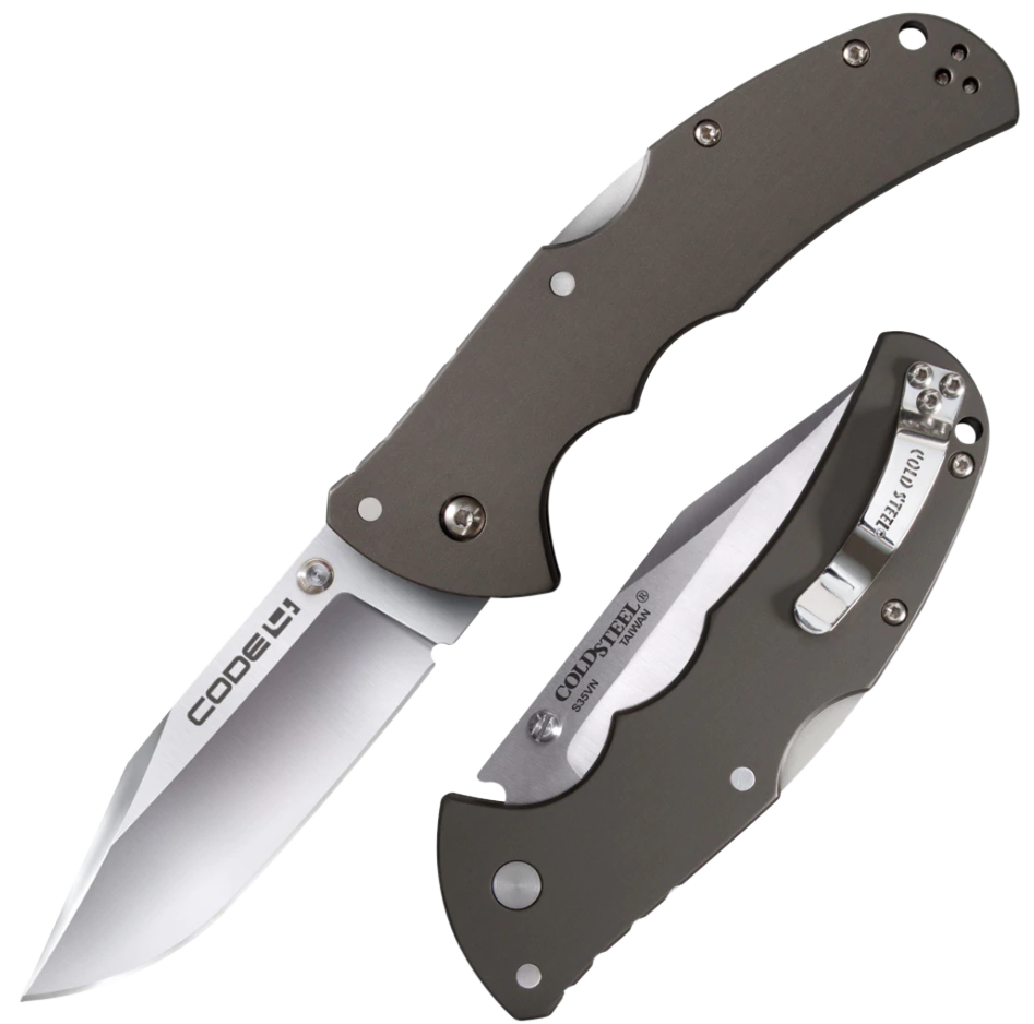 Cold Steel Code 4, Cold Cs-58pc     Code 4 Clip Point S35vn