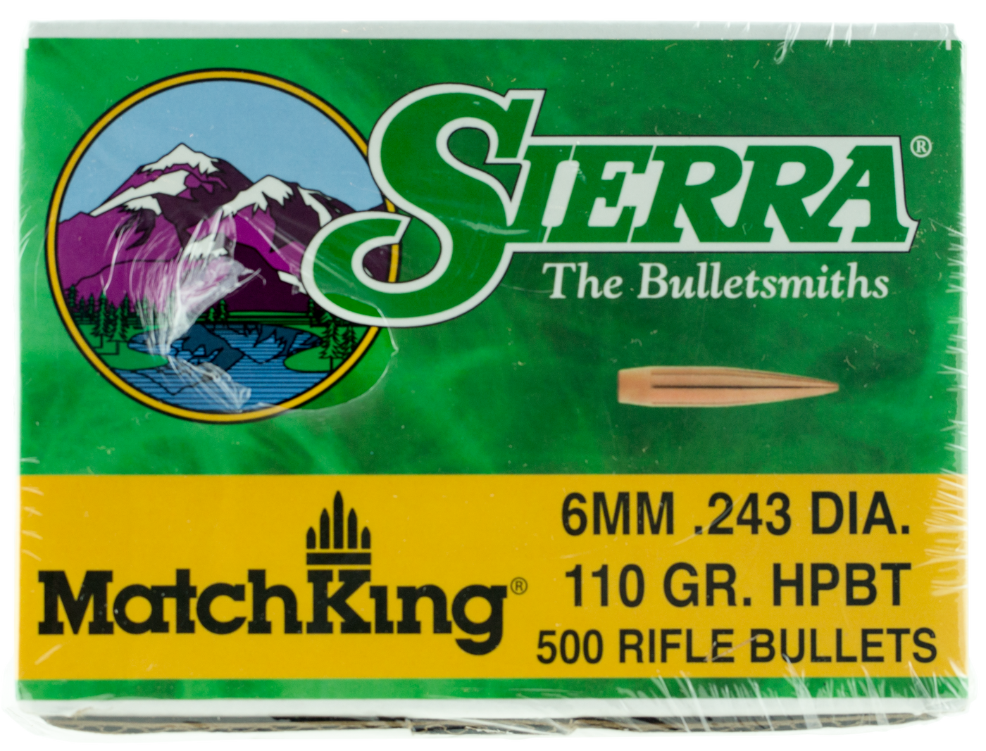 Sierra Matchking, Sierra 1575c .243 110 Hpbt Match           500