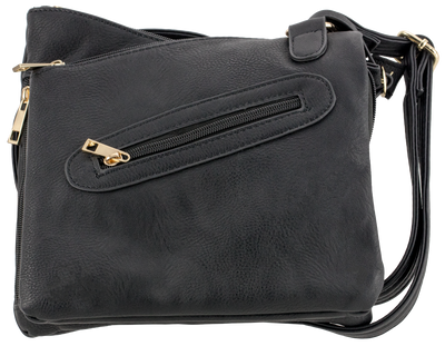 Bulldog Concealed Carry Purse - Cross Body Style Black