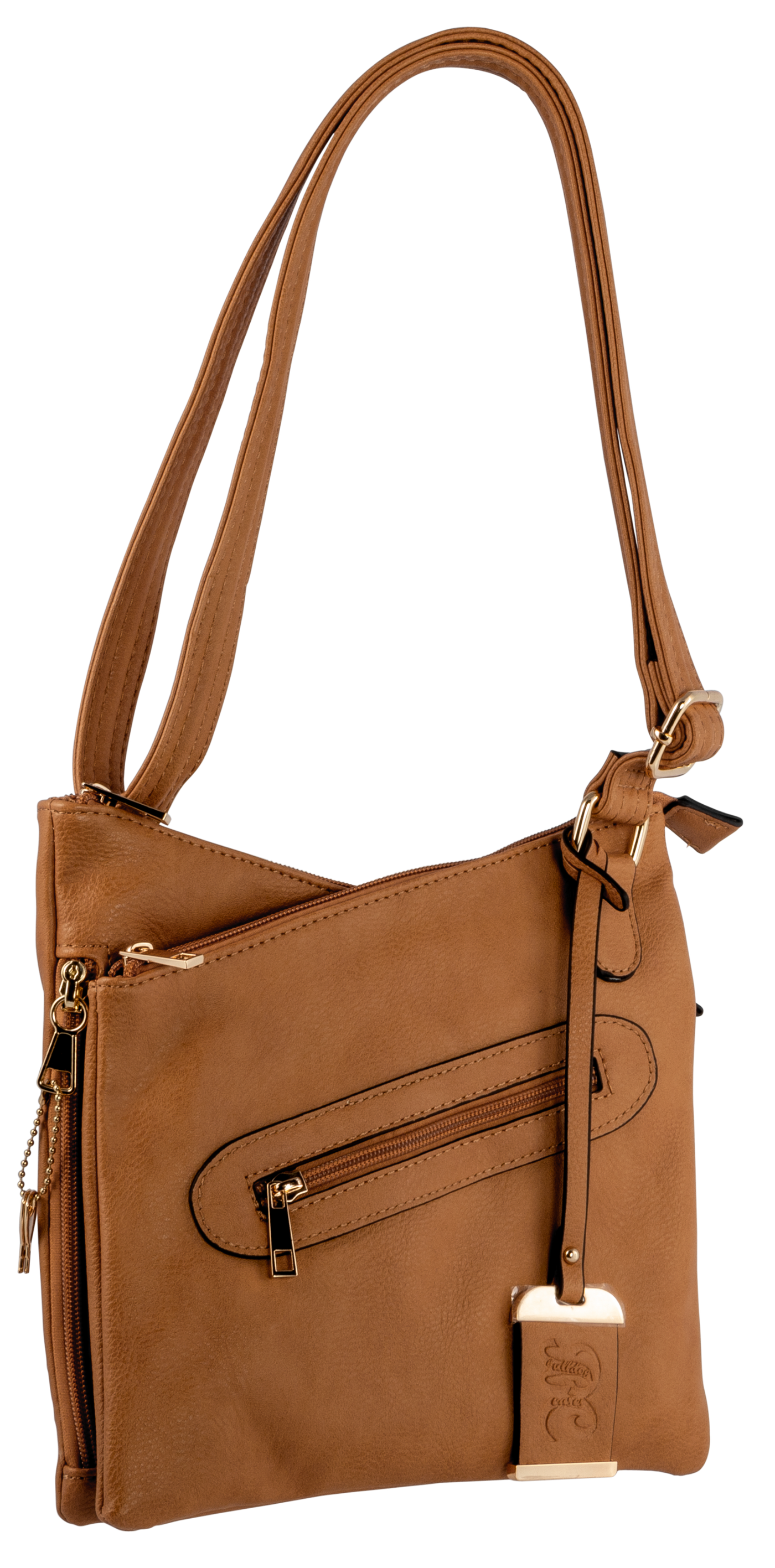 Bulldog Concealed Carry Purse - Cross Body Style Tan