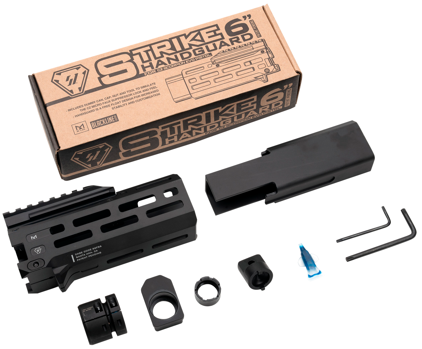 Strike Strike, Si Cevo-hg-6-bk       Evo 6" Handguard