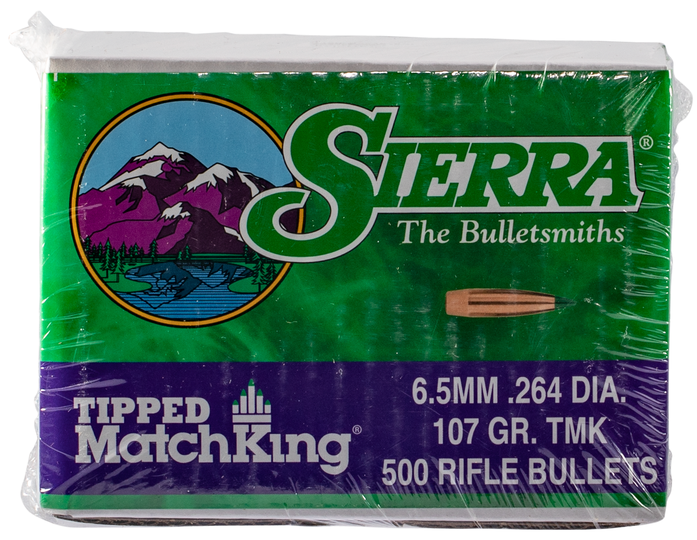 Sierra Tipped Matchking, Sierra 7407c .264 107 Tipped Mk            500