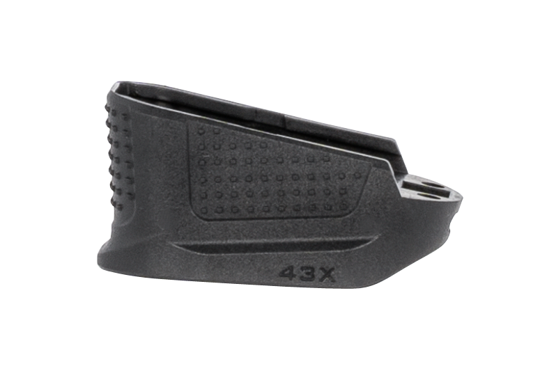 Strike Enhanced Magazine Plate, Si Emp-g43x-bk        G43x Mag Ext +2 Bk