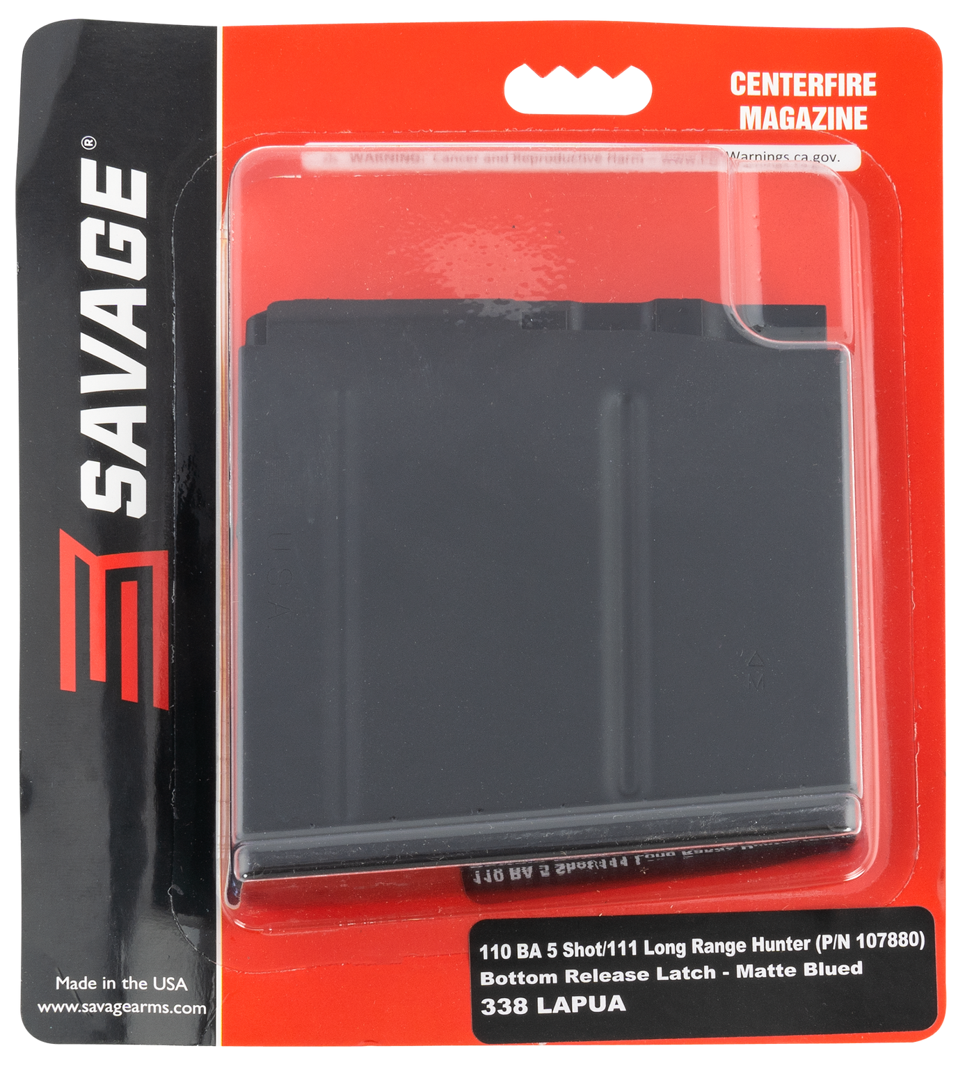 Savage Magazine 110ba-fcp/111 - Lrh .338lapua 5rd Matte<