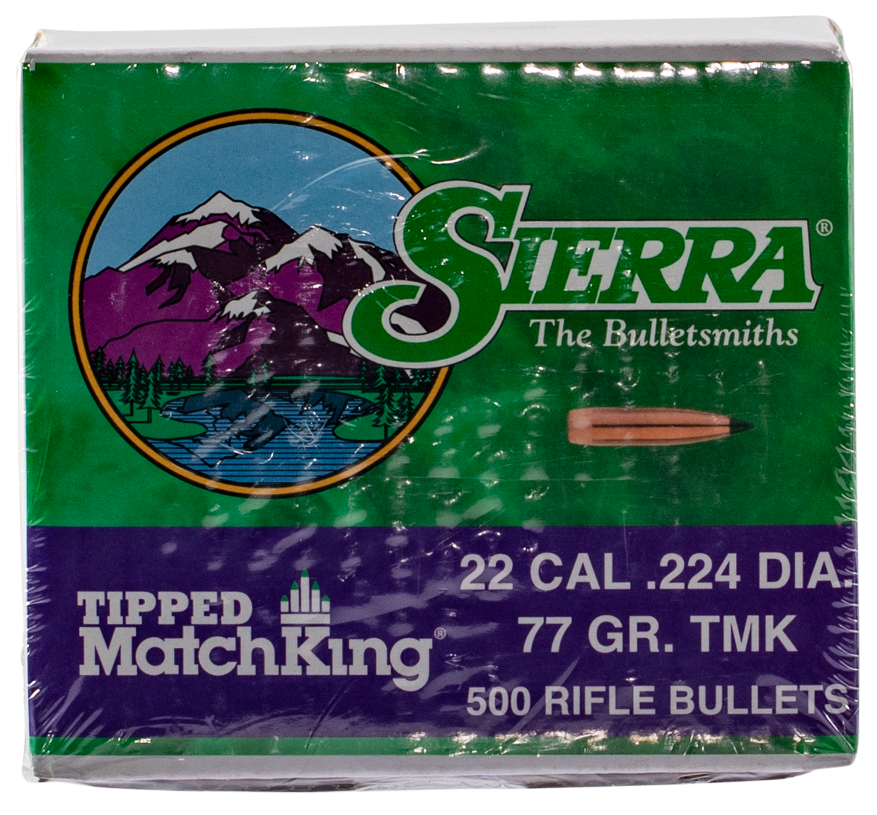 Sierra Tipped Matchking, Sierra 7177c .224  77 Tipped Mk            500