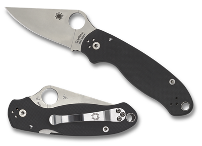 Spyderco Para 3 G10 Blk Plainedge