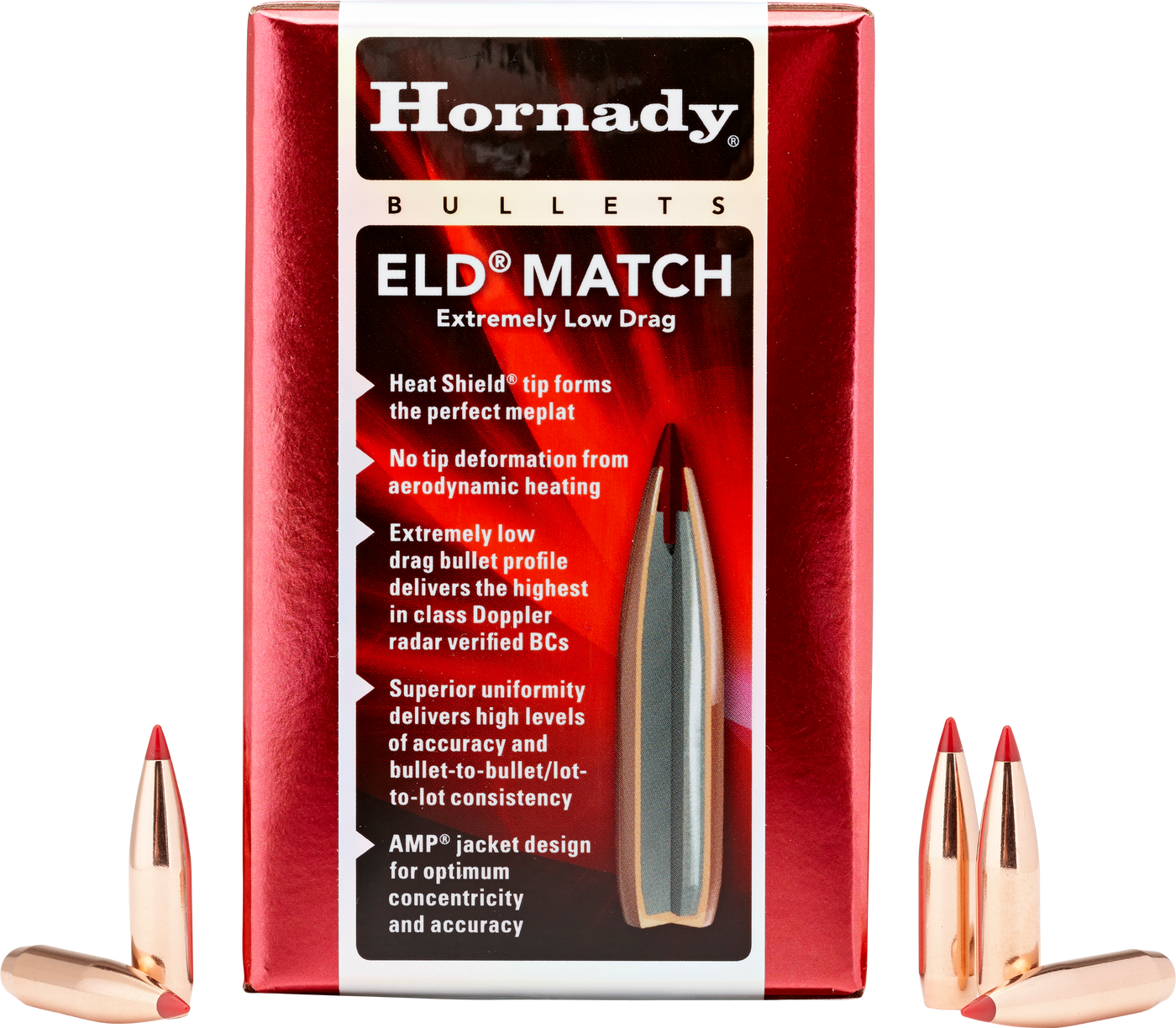 Hornady , Horn 263331 Bull  .264 147  Eld- M          500/6