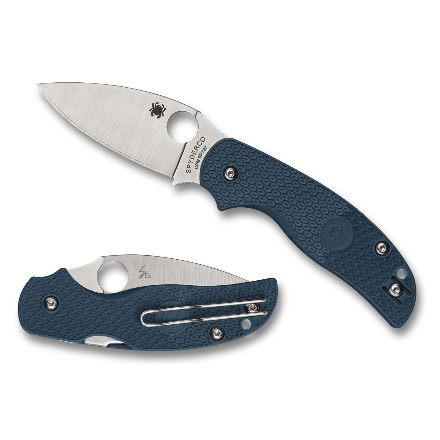 Spyderco Sage 5 Ltwt 3" Blue