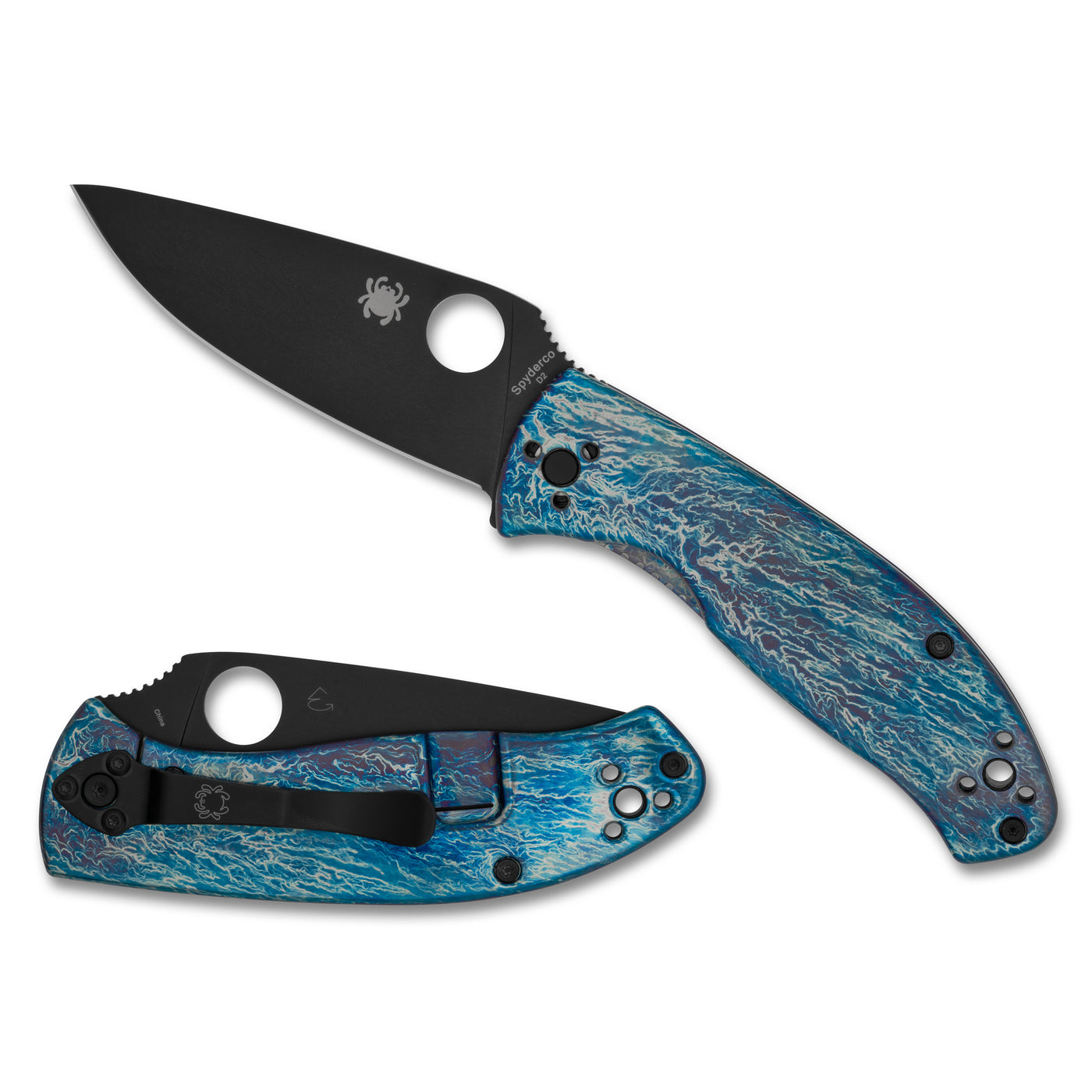 Spyderco Tenacious Ti Disry Blk/blu