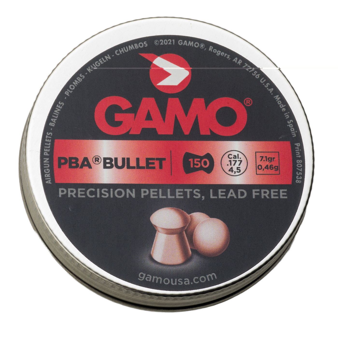 Gamo PBA Bullet Pellets Quantity