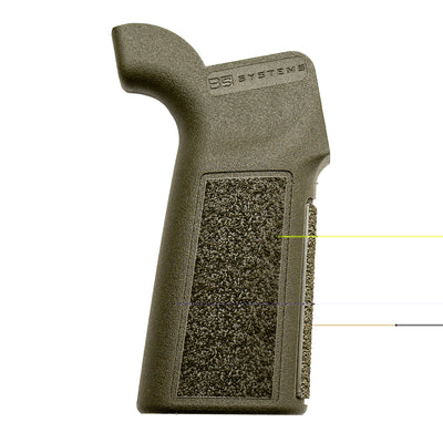 B5 Systems Type 23 Pistol Grip - Od Green Beavertail