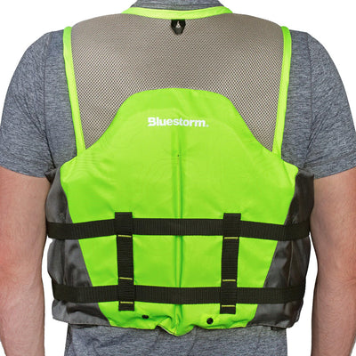 Bluestorm Sportsman Adult Mesh Fishing Life Jacket - Hi-Vis - L/XL