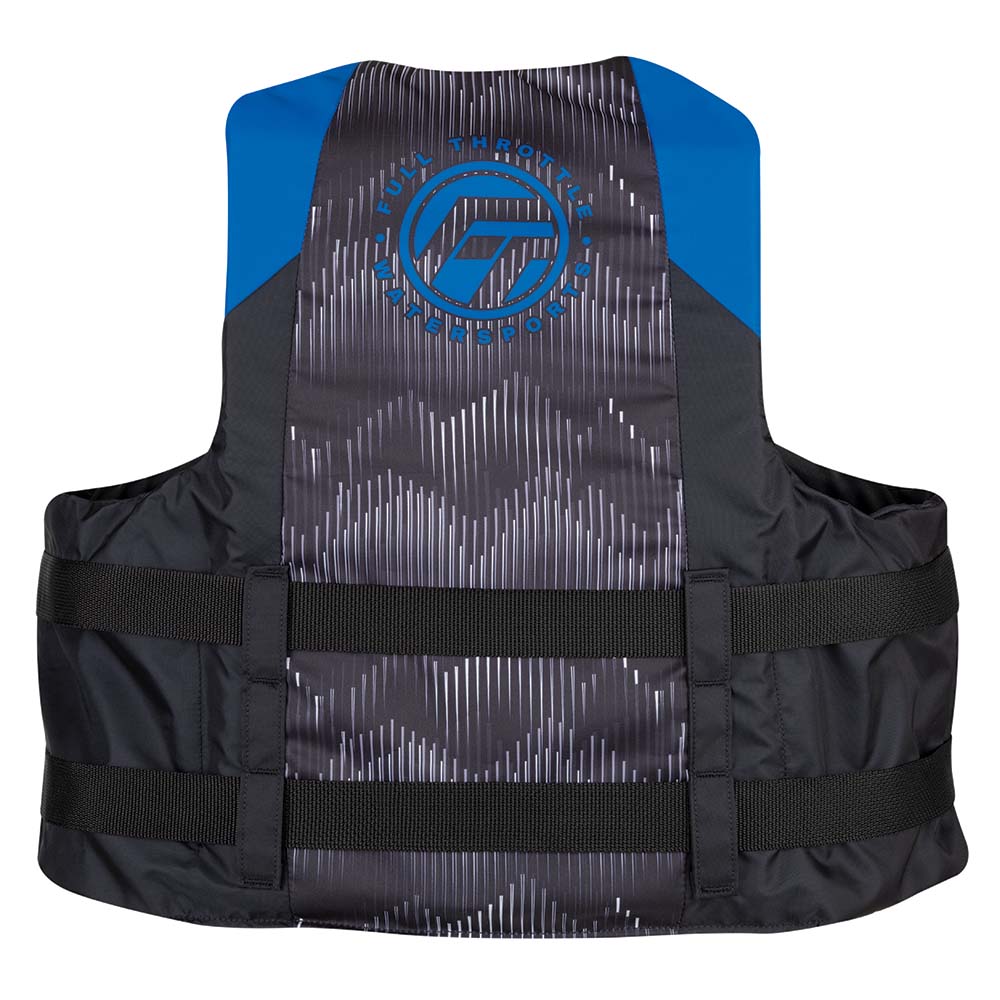 Full Throttle Adult Nylon Life Jacket - 2XL/4XL - Blue/Black