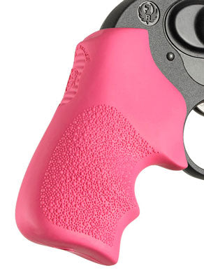 Hogue Grips Tamer Ruger Lcr - Pink W/finger Groove