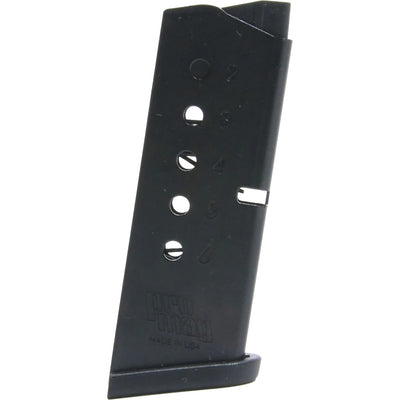 Promag Steel Magazine Smith & Wesson Bodyguard .380 Acp Blued 6 Rd.