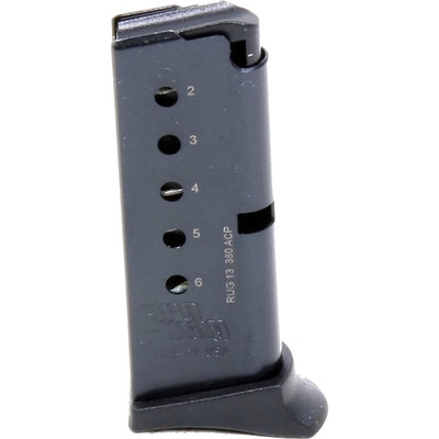 Promag Steel Magazine Ruger Lcp .380 Acp Blued 6 Rd.