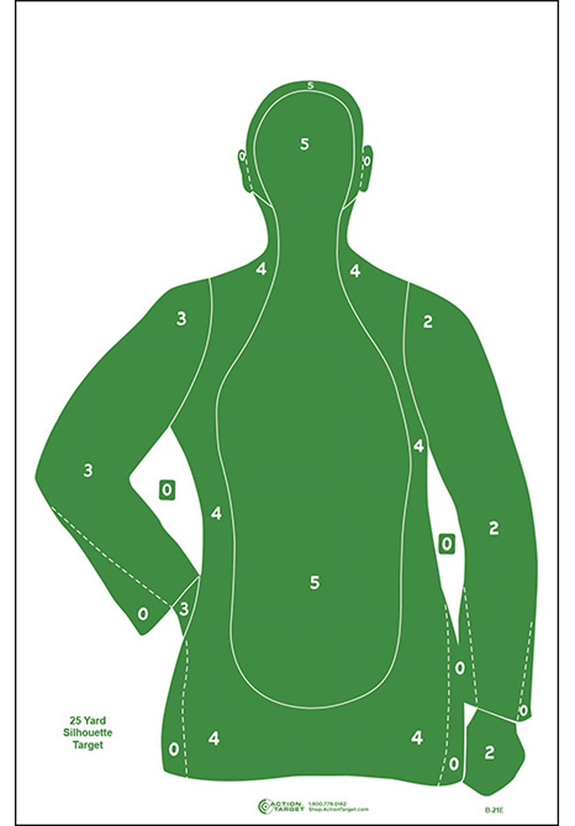 Action Target Inc B-21e, Action B21egreen100     Targets             100 Bx