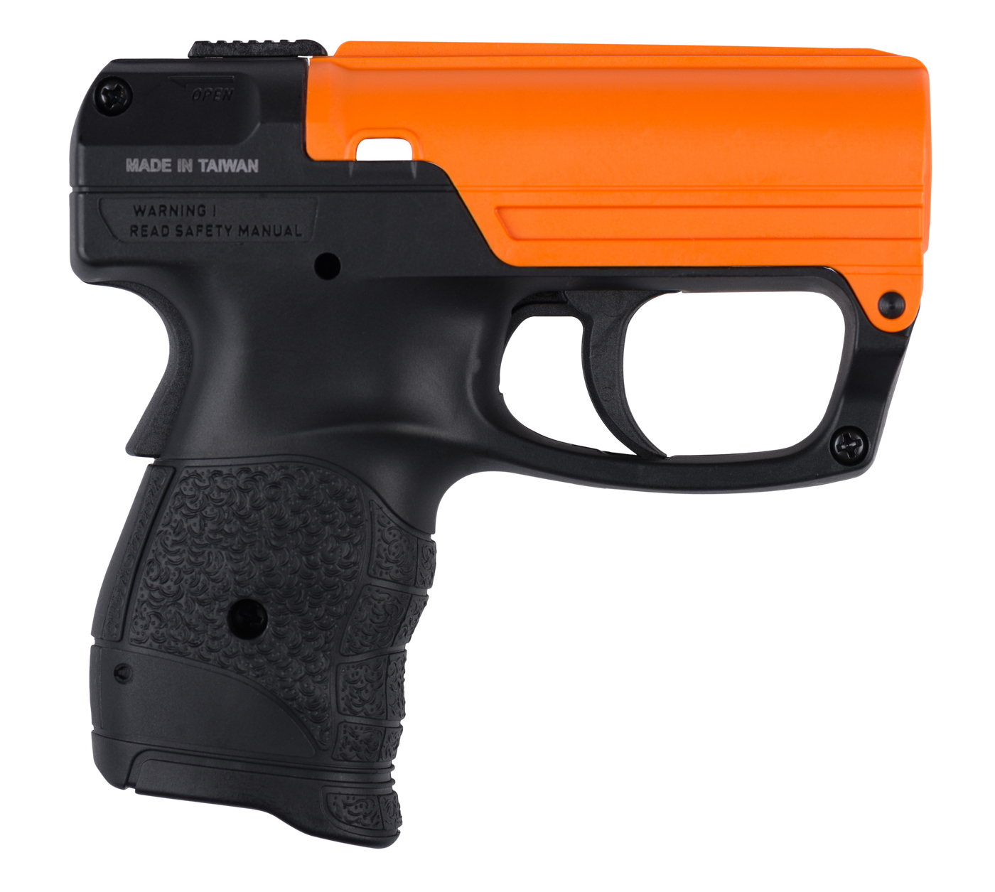 Sabre Aim And Fire Pistol Grip Pepper Gel Black And Orange