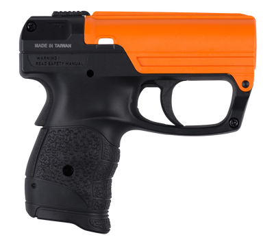 Sabre Aim And Fire Pistol Grip Pepper Gel Black And Orange