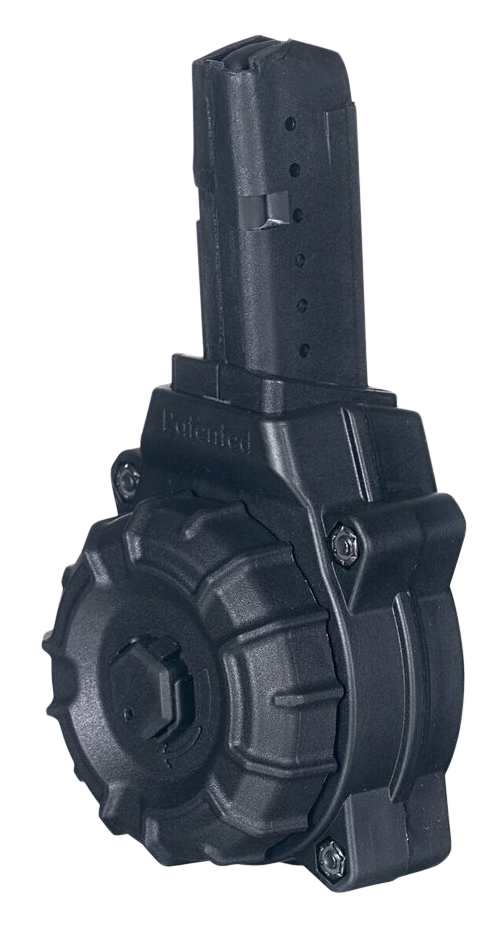 Promag Polymer Drum Magazine Ar-15 Glock 9mm Black 30 Rd.