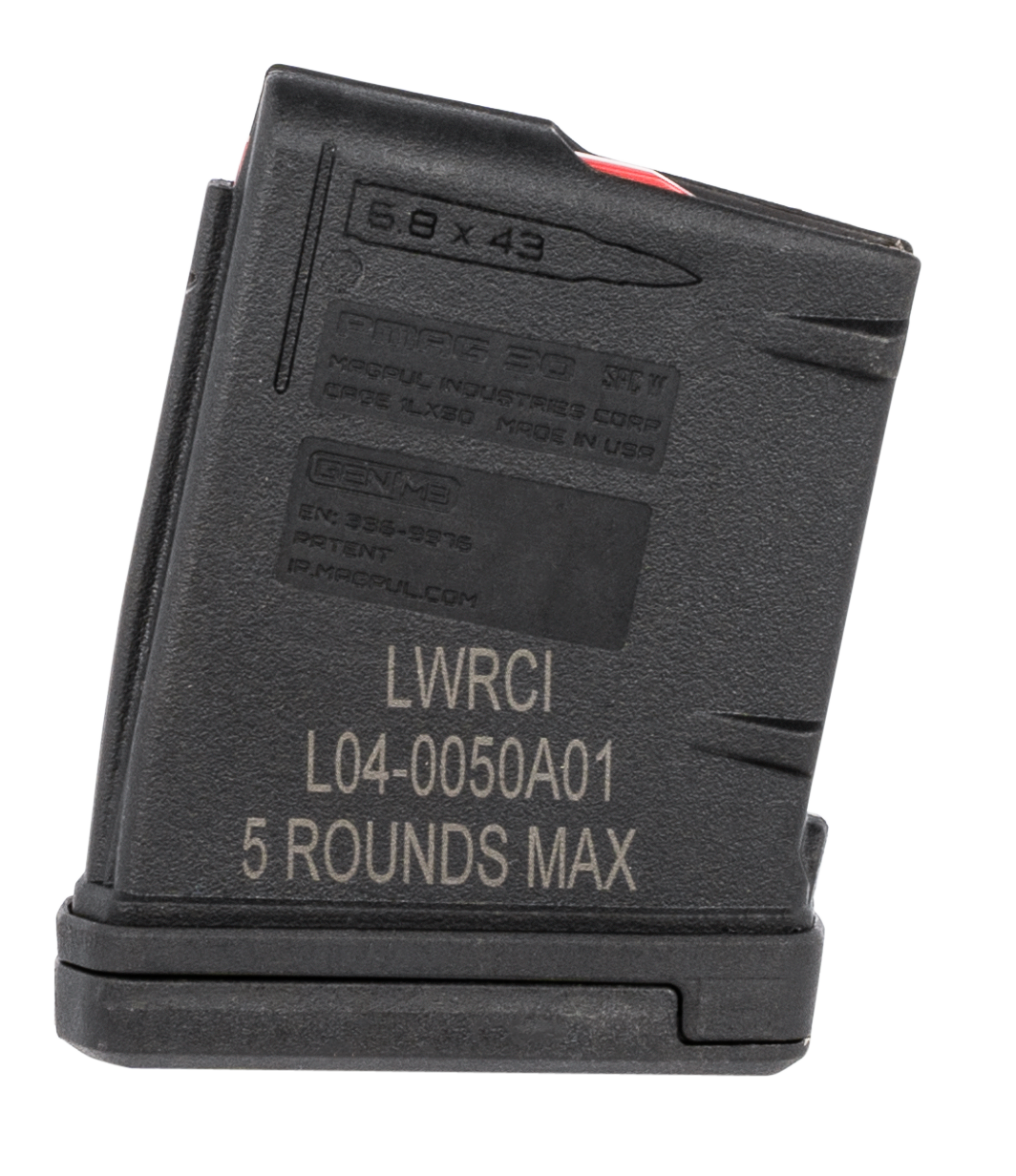 Lwrc Magazine By Magpul 6.8spc - 5rd Black Fits Lwrc Only