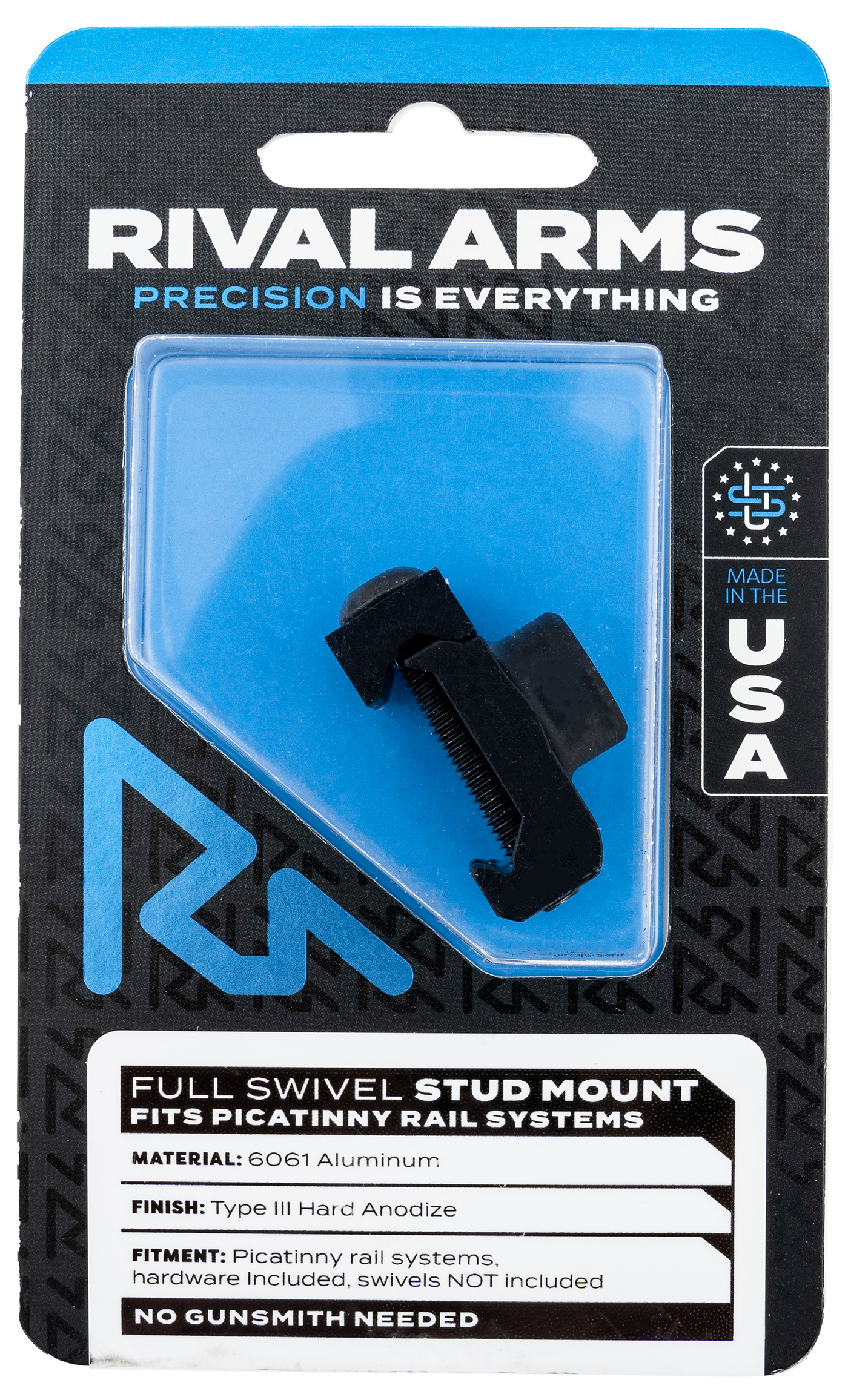 Rival Arms Full Swivel Stud Mount, Rival Ra-ra92m2b Picatinny Swivel Mnt Full Rot